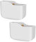 DearCal 2 Pieces Wall Mounted Remote Control Holder Adhesive Holder No Drilling with Slot for Office Desk Nightstand Phones Charging