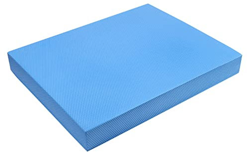 SPYMINNPOO Balance Pad, TPE Balance Trainings Schaumstoff Gleichgewichtkissen Flache Unterstützung Weiches Kissen Fitness Yoga Matte für Erwachsene Reisen (Azurblau)