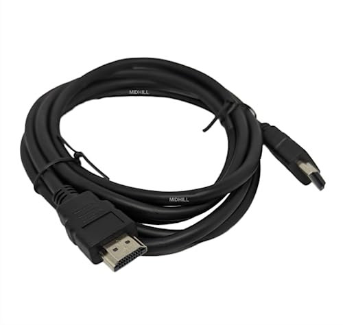 MIDHILL® 2M 4K HDMI Cable 2M HDMI Lead 2.0 Speed 18Gbps Support 4K@60Hz 2K@144/165Hz ARC, HDR, 3D, Compatible TV, Blu-Ray, PS4/5, Xbox one, Projector, Soundbar, Sky q, PC, Monitor, Laptop