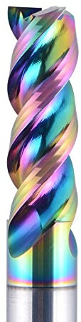 1pc 1-12mm CNC 3 Flute Vollhartmetalllegierung Schaftfräser, DLC-Beschichtung, U-förmiger Fräser for Aluminium DAU3E (Color : DAU3E-D2.5-L7.5)