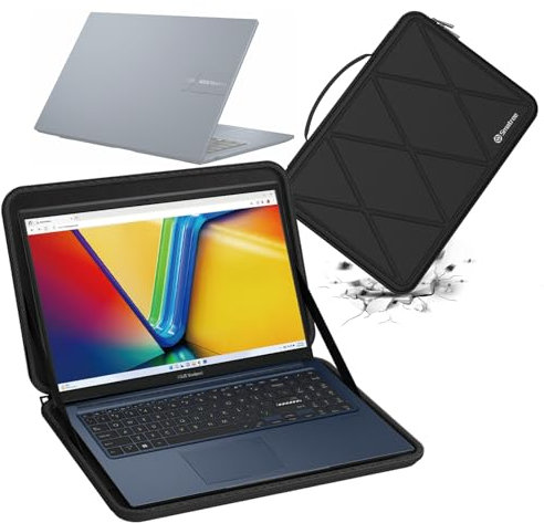 Smatree Custodia Protettiva Rigida in Eva Compatibile con Laptop ASUS Vivobook PRO 15 OLED K6502 da 15,6 e Borsa Antiurto (X8275)