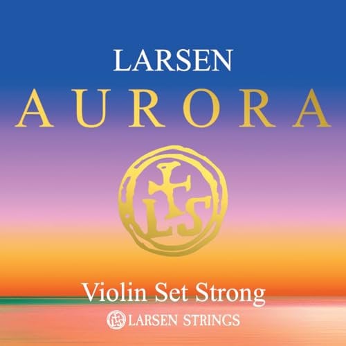 LARSEN STRINGS Aurora Set di corde per violino 4/4 con Re alluminio forte