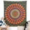 RAJRANG BRINGING RAJASTHAN TO YOU Hippie-Strand-Wandteppich, goldgrün, Boho-Elefant, Mandala, Wohnheim-Dekoration, Meditation, böhmische Baumwoll-Wandteppiche, 76,2 x 101,6 cm