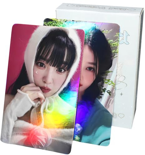 PYAJUU KPOP Red Velvet Holographic Laser Photocards 50PCS Red Velvet Album Cards Gift für Fans Kpop Geschenk Set Geburtstag Geschenk für Mädchen und Jungen