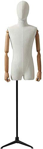 Schaufensterpuppe, Schneiderpuppe, Schneiderpuppe, männliche Schaufensterpuppe, Torso, Körper, realistischer menschlicher Torso, Kleiderform, höhenverstellbare Hose, Show, 2 Farben