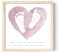 Baby Fußabdruck Bild personalisiert Meilenstein Poster für Babyzimmer Deko mit Herz Kinderzimmer Dekoration Erinnerung für Mädchen & Jungen 30x30 cm (OHNE FARBE | OHNE RAHMEN)