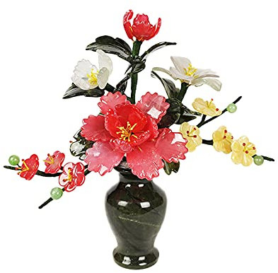 Künstliche Bonsai Kreativer künstlicher Bonsai, einfache Jade-Vase, Dekoration, Bonsai im chinesischen Stil, künstliche Topfpflanze for Zuhause, Büro, Dekoration, Desktop-Display Künstliche Pflanze