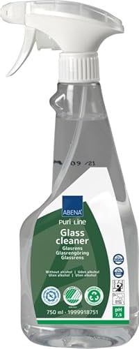 ABENA Glass Cleaner | 750ml| Glass Cleaner Spray Suitable For Use As Window Cleaning, Shower Glass Cleaner, Mirror Cleaner, Glasses Cleaner Spray. Window Cleaner for a Streak Free Clean.
