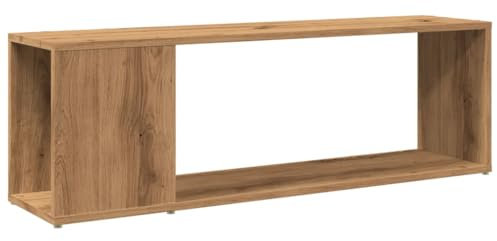 vidaXL TV Schrank, Lowboard für Fernseher, Fernsehtisch mit Stauraum, Fernsehschrank für Schlafzimmer Wohnzimmer, Artisan-Eiche Holzwerkstoff