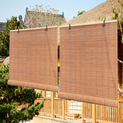 Bambus-Rollos für Garten, Dekoration, Innen- und Außenbereich, Verdunkelungsrollo für Türen, Fenster und Balkone