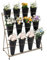 GLDWEY 3 Niveaux Porte Plante Intérieur à roulettes, Cache Pot sur Pied Plante Intérieur Support Plantes Intérieur Métal Design Étagère Plante Extérieur Jardin en Pot pour Salon Jardin Balcon