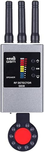 PRUBOVI Detektor für versteckte Kameras, Spionagemelder, RF-Signalscanner, GPS-Tracker, WLAN-Kamerafinder, geeignet für Strahlungserkennung und Abhörgeräte