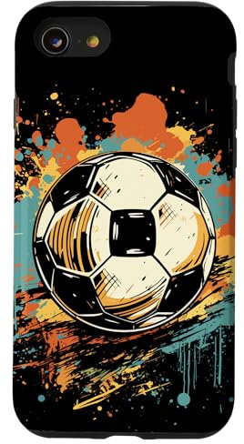 Fußball Graffiti Streetart Fußballfan Hülle für iPhone SE (2020) / 7 / 8