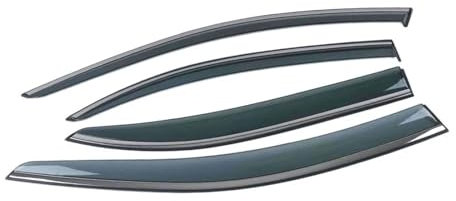 ILQNZCNM Autofenster-Sonnen- und Regenschutz-Visiere, kompatibel mit Skoda Rapid Hachback Sedan 2012–2022, Shield Shelter Protector Aufkleber, Außenzubehör(for Hachback 12-22)