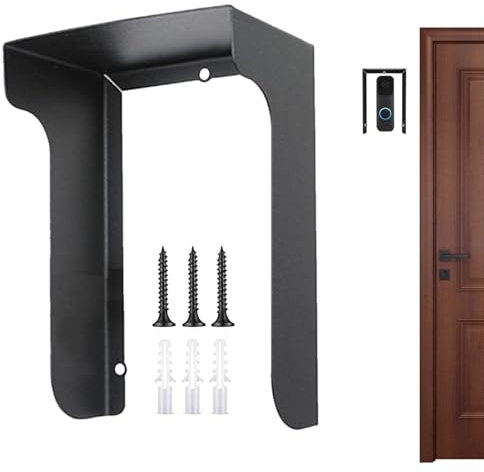 Doorbell Cover, Weatherproof Anti-Glare Sign, Waterproof Protective Houses for Ring Blink Nest Arlo, Outdoor Rain Guard for Video Door Cameras, Access Control Panels and Keyboard Systems
