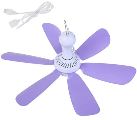 VlHpnpe Petit ventilateur de plafond d'intérieur portable avec télécommande pour ventilateur de bureau USB d'intérieur