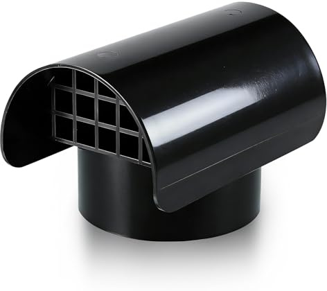 3 Inch Radon Vent Cap for 3 Schedule 40 Radon Fan Pipe/Flue/Roof Vent Pipe | 3 PVC Vent Cap,Radon Vent Cover Exhaust Vent Cap,Stop Rain Snow Leaves,Protect Radon Fan Motor&PVC Pipe,UV/Weather Resistant