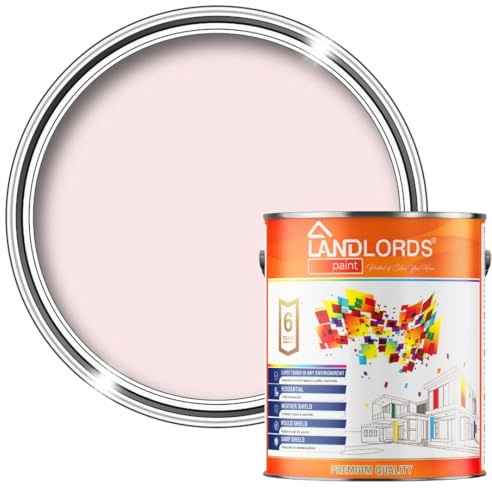 Landlords Weather Shield Smooth Masonry Paint | Storm Proof, Scrub Resistance & Waterproof | Weatherproof Technology Designed with Acrylic Resin for Ultimate Protection 2.5L Baby Pink