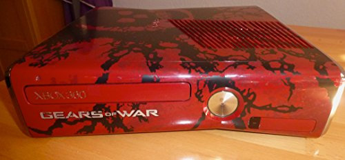 Xbox 360 - Konsole Slim 320 GB Gears of War 3 Edition inkl. 2 Controller + Gears of War 3, schwarz-rot