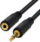 BIGtec Cable de extensión de jack estéreo, cable de enchufe estéreo 1,5 m - 3,5 mm de extensión