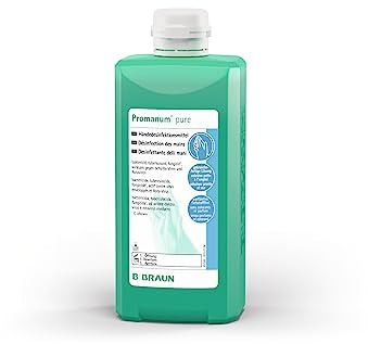 Promanum pure I Händedesinfektionsmittel mit speziellem Rückfettersystem I Spenderflasche 500ml