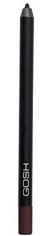 GOSH Velvet Touch Eyeliner & Kajal mit weicher Textur für einfaches Auftragen I wasserfest, parfümfrei & hohe Deckkraft I perfekt zu Maskara I mit pflegendem Vitamin E & Jojobaöl I Truly Brown