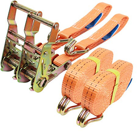 2x Profi Ratschen Spanngurt Zurrgurt 2-tlg 5m 1,5to 1500kg Spanngurte TÜV/GS