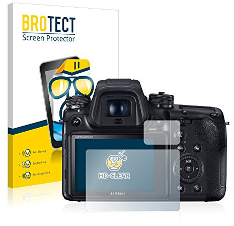 BROTECT (2 Stück Schutzfolie für Samsung NX1 Displayschutz Folie Made in Germany, Ultra-Klar