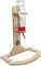 Getzoo Tränke aus Holz + 320 ml Trinkflasche von Classic I Flexible Platzierung & Natürliche Passform I Optimale Hygiene I Großes Fassungsvermögen