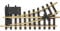 LGB – Elektrische Weiche Links R1 – 30° - 12150, Gleiserweiterung für Gartenbahn, Gleismaterial, Zubehör, Spur G, Maßstab 1:22,5