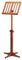 K&M 116/1 Holz-Notenpult – Solides Buchenholz Kirschbaumfarbe - Notenständer von 71,5 – 122,5 cm ausziehbar