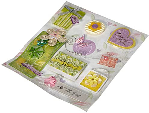 Ursus 56420032 - 3D Sticker Everyday, bestehend aus mehreren Ebenen, aus verschiedenen hochwertigen Materialien, selbstklebend, ideal zum Verzieren von Grußkarten und Geschenken, Motiv 32