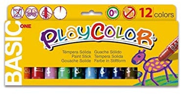 Temperas sólidas 10g Playcolor Basic One - 12 Colores Surtidos - Playcolor - 10731