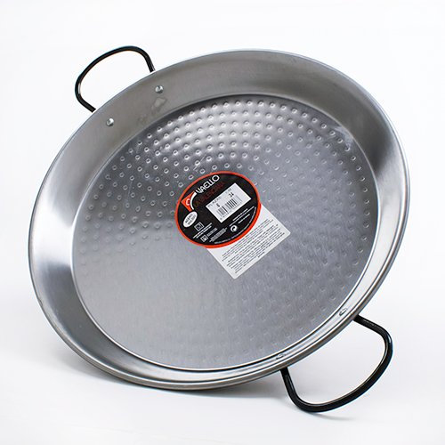 PAELLERA TRADICIONAL ACERO PULIDO Ø34CM (6 PERSONAS)