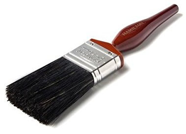 0.75 (3/4 inch) Hamilton Perfection Pure Black Bristle Angled Window Paint Brush