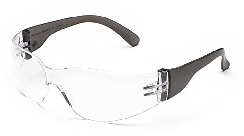 Univet 568.02.01.00 Schutzbrille Nummer 568 mit klarem Glas, schwarz