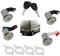 4 serrures de porte compatibles pour Master 2, Mascott, Movano A et Nissan Interstar (1998-2010) Barillet de porte avec double de clés | 7701470952