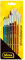 Idena 60103 - Set de pinceaux scolaires, set de 10 pinceaux ronds et 4 pinceaux à poils, laqués
