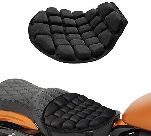 TOYOUN Motorrad Sitzkissen Druckentlastung Aufblasbares Luftsitzkissen Komfort Motorrad Sitzkissen Luftpolster Motorrad Sitzbank Kissen
