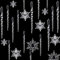 72 Stücke Klar Acryl Eiszapfen Weihnachten Schneeflocke Eiszapfen Ornamente Hängend Eiszapfen Tropfen Ornamente Transparent Schneeflocke Eiszapfen Dekoration Set für Weihnachtsbaum Dekoration