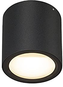 SLV Deckenaufbauleuchte OCULUS CL / LED Spot, Fluter, Deckenstrahler, Deckenleuchte, Aufbau-Leuchte, Innen-Beleuchtung / 11.0W 780lm schwarz dimmbar 1004666