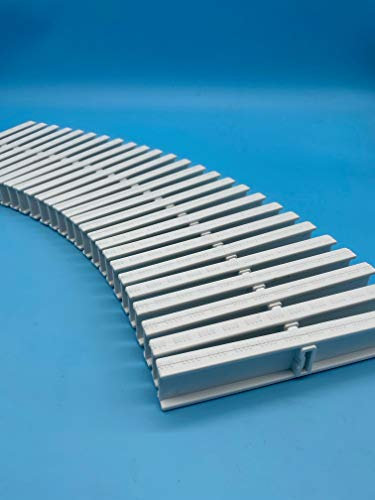 PI Rejilla Recta 195mm x 22mm Piscina | Rejilla Trasversal Adaptable a Curvas | Medidas Universales | Compatible con Rejillas Astral | PoolIberica (12 Unidades)