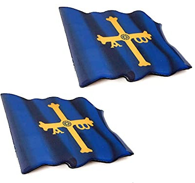 Iman de Nevera Resina Bandera Asturias