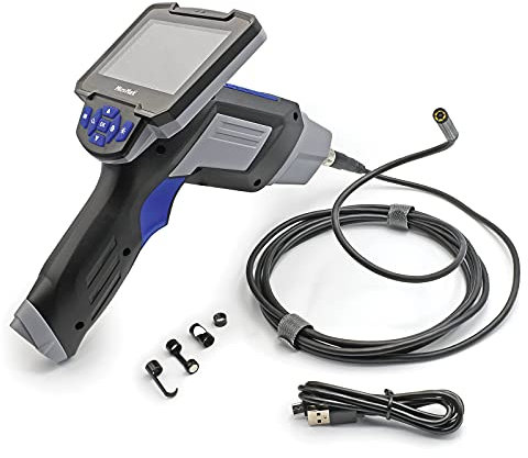 Micro-Mark FlexCam Endoscope Set, 8 mm Diameter Camera Mounted on an Almost 10-Foot Flexible Cable