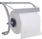 Tecnokit: Distributeur porte-bobine papier mural + rouleau 500 déchirures hommage, couleur aluminium, structure en acier, 38 x 35 x 18 h, pour bobines de 29 cm
