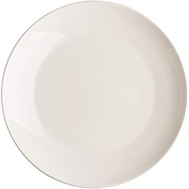 Assiettes Plates Assiette d'apéritif classique, plaque de dîner ronde blanche for une utilisation quotidienne, assiette de service de 8 pouces parfaite for steak, dessert, pâtes. Assiette