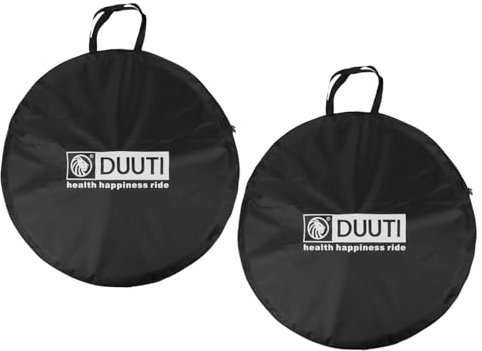 TRIWONDER MTB Laufradtasche 26 27,5 29 Zoll, Leicht und Wasserdicht Tragetasche Radtragetasche Rennrad Mountain Road Radsatz Tasche für einfachen Fahrradtransport (B - Schwarz - 2 Stück, 29 Zoll)
