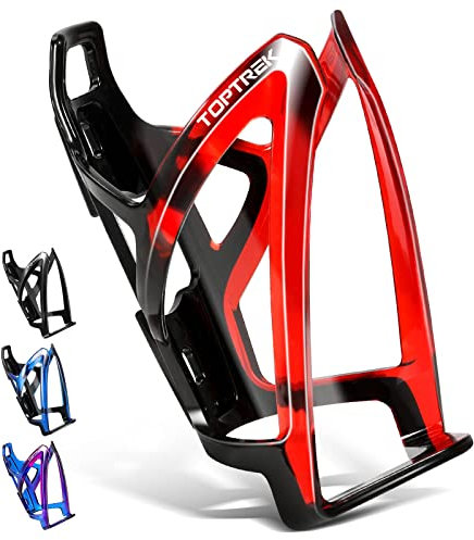 toptrek Flaschenhalter Fahrrad, Farbverlaufen Getränkehalter Fahrrad 36g Leicht PC Fahrrad Flaschenhalter Haltbar für 6.5-8cm Wasserflaschen, Trinkflaschenhalter Fahrrad für MTB Rennrad Mountainbike