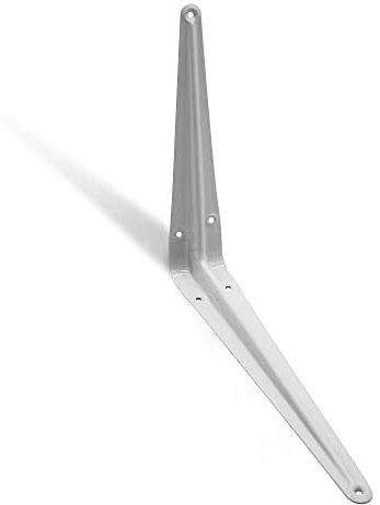 DOJA Barcelona | Regalwinkel für Regale | 4 Regalträger Weiss | Winkel Regal Halterung Wand 350x400mm | Weiße Regalhalterung | Wandhalterung Regalbrett Halterung, Wandregal Winkel Regalbrett