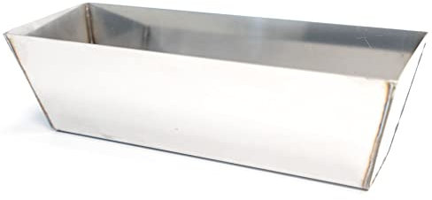 Toolty Plasterers Mud Pan Stainless Steel - 300mm - 11 - for Mixing Plastering Grounting - Welded - DIY